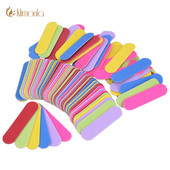 50/100 buc/lot Mini pilă colorată pentru unghii Tampon de unghii Instrumente Nagelvijl DIY Manichiură 240 Hârtie abrazivă Instrumente profesionale pentru arta unghiilor 6CM