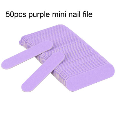 50/100 buc/lot Mini pilă colorată pentru unghii Tampon de unghii Instrumente Nagelvijl DIY Manichiură 240 Hârtie abrazivă Instrumente profesionale pentru arta unghiilor 6CM