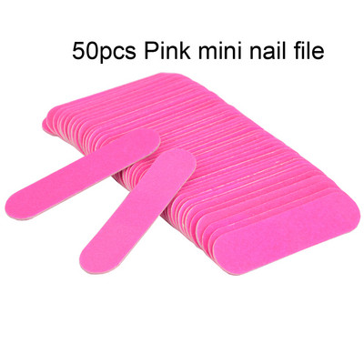 50/100 buc/lot Mini pilă colorată pentru unghii Tampon de unghii Instrumente Nagelvijl DIY Manichiură 240 Hârtie abrazivă Instrumente profesionale pentru arta unghiilor 6CM