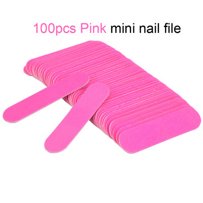 50/100 buc/lot Mini pilă colorată pentru unghii Tampon de unghii Instrumente Nagelvijl DIY Manichiură 240 Hârtie abrazivă Instrumente profesionale pentru arta unghiilor 6CM