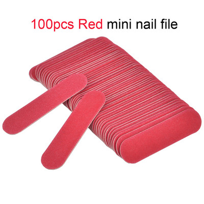 50/100 buc/lot Mini pilă colorată pentru unghii Tampon de unghii Instrumente Nagelvijl DIY Manichiură 240 Hârtie abrazivă Instrumente profesionale pentru arta unghiilor 6CM