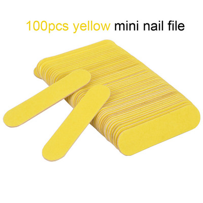50/100 buc/lot Mini pilă colorată pentru unghii Tampon de unghii Instrumente Nagelvijl DIY Manichiură 240 Hârtie abrazivă Instrumente profesionale pentru arta unghiilor 6CM