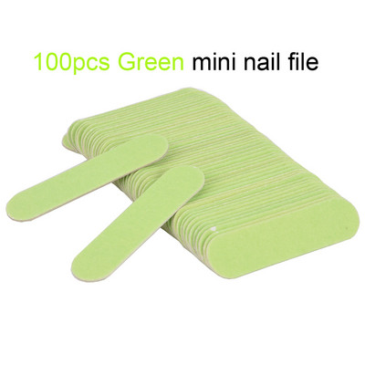 50/100 buc/lot Mini pilă colorată pentru unghii Tampon de unghii Instrumente Nagelvijl DIY Manichiură 240 Hârtie abrazivă Instrumente profesionale pentru arta unghiilor 6CM