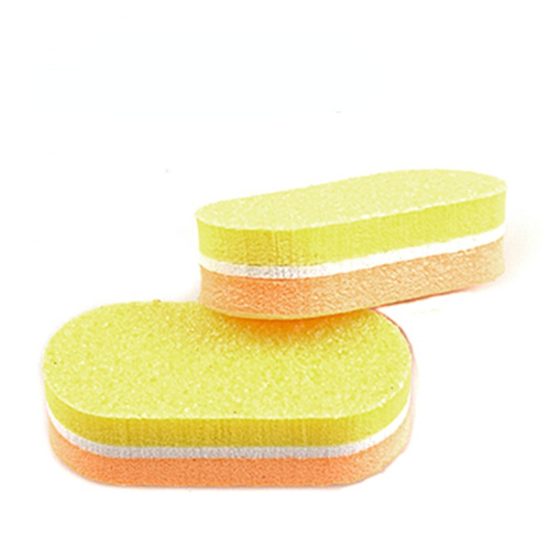 50 buc/lot mini pile pentru unghii cu burete colorat pile pentru unghii bloc tampon pentru pedichiura si manichiura Kit instrumente pentru unghii pile 100 180