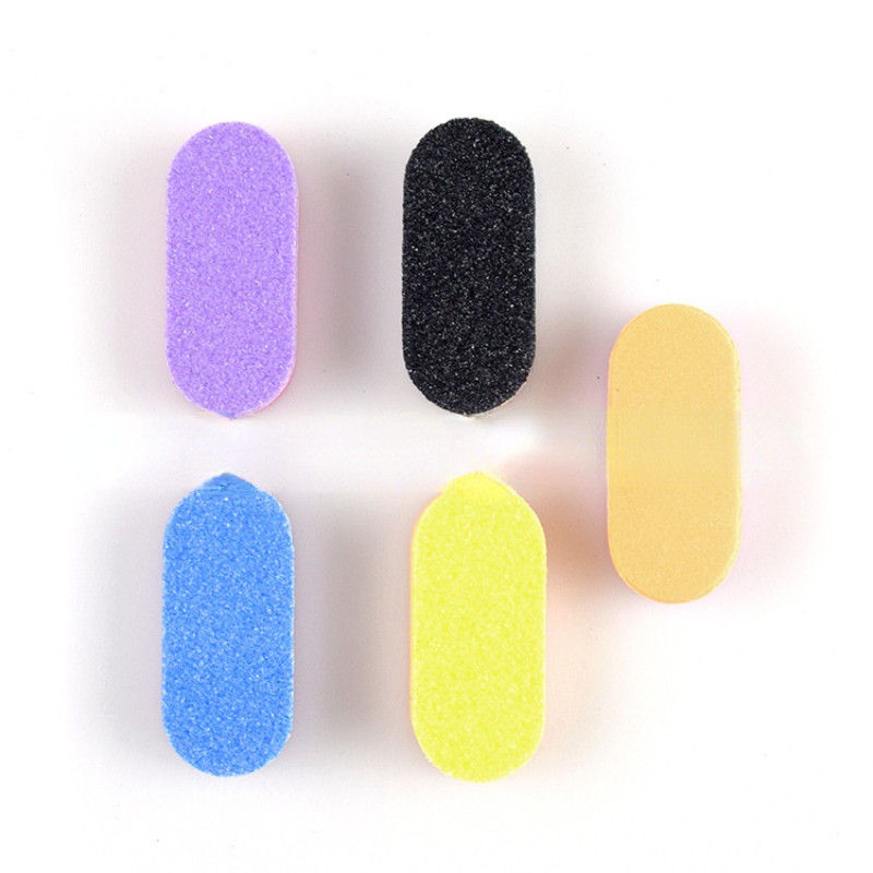 50 buc/lot mini pile pentru unghii cu burete colorat pile pentru unghii bloc tampon pentru pedichiura si manichiura Kit instrumente pentru unghii pile 100 180