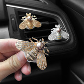 Bling Bee autós szellőző kapcsok Kristály légfrissítő Auto Parfüm Diffúzor Dekoráció Gyémánt Strasszkő Autóbelső Kiegészítők
