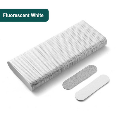 100 buc Mini 6 cm Pile profesionale pentru unghii Instrumente de artă Nisip Smirghel Hârtie șmirghel Tampon pentru unghii cu două fețe 100/240 Granulație Nail Art