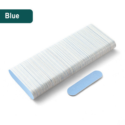 100 buc Mini 6 cm Pile profesionale pentru unghii Instrumente de artă Nisip Smirghel Hârtie șmirghel Tampon pentru unghii cu două fețe 100/240 Granulație Nail Art
