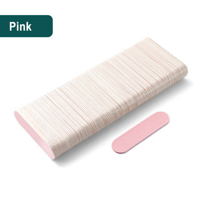 100 buc Mini 6 cm Pile profesionale pentru unghii Instrumente de artă Nisip Smirghel Hârtie șmirghel Tampon pentru unghii cu două fețe 100/240 Granulație Nail Art