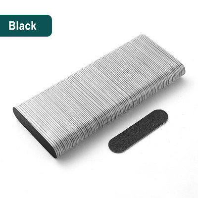 100 buc Mini 6 cm Pile profesionale pentru unghii Instrumente de artă Nisip Smirghel Hârtie șmirghel Tampon pentru unghii cu două fețe 100/240 Granulație Nail Art