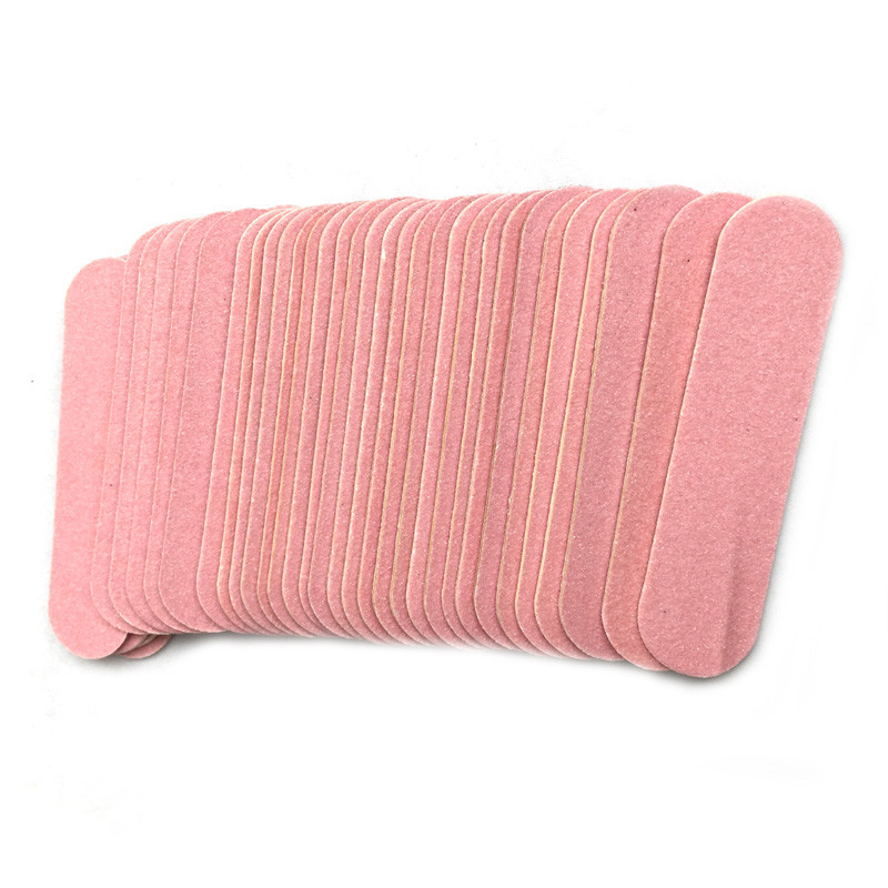 100 buc Mini 6 cm Pile profesionale pentru unghii Instrumente de artă Nisip Smirghel Hârtie șmirghel Tampon pentru unghii cu două fețe 100/240 Granulație Nail Art