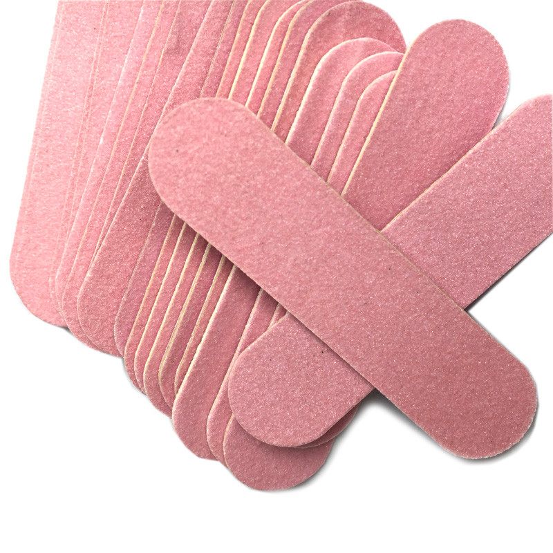 100 buc Mini 6 cm Pile profesionale pentru unghii Instrumente de artă Nisip Smirghel Hârtie șmirghel Tampon pentru unghii cu două fețe 100/240 Granulație Nail Art