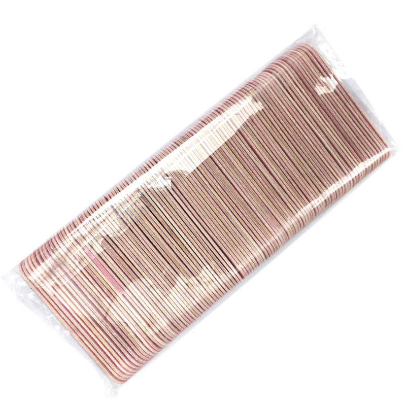 100 buc Mini 6 cm Pile profesionale pentru unghii Instrumente de artă Nisip Smirghel Hârtie șmirghel Tampon pentru unghii cu două fețe 100/240 Granulație Nail Art