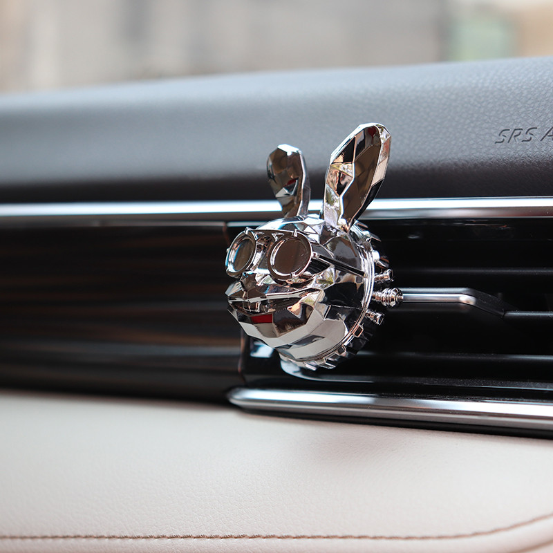 Cool Rascal Rabbit Model Parfum de mașină Parfum de mașină Odorizant de mașină creativ Decorație Clip de ventilație Odorizant de mașină Cel mai nou 2021