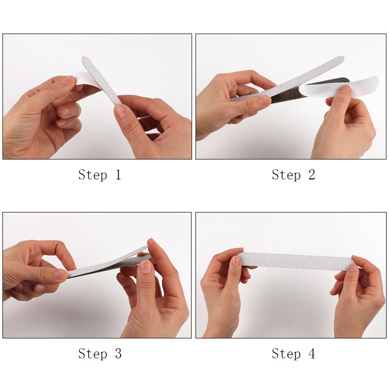 10 bucăți/set pile de înlocuire din hârtie abrazivă pentru arta unghiilor cu mâner metalic tampoane detașabile 100/180/240 pile de lustruit pentru manichiură