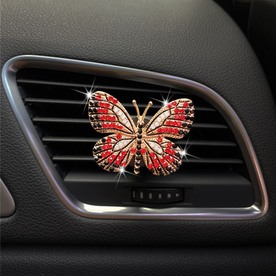 Car AirOutlet Aromaterápia Dekoráció Exquisite Color Butterfly Autóipari Parfüm Diffúzor Dísz Autóbelső Termékek Ajándékok