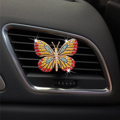 Car AirOutlet Aromaterápia Dekoráció Exquisite Color Butterfly Autóipari Parfüm Diffúzor Dísz Autóbelső Termékek Ajándékok