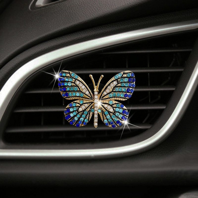Car AirOutlet Aromaterápia Dekoráció Exquisite Color Butterfly Autóipari Parfüm Diffúzor Dísz Autóbelső Termékek Ajándékok