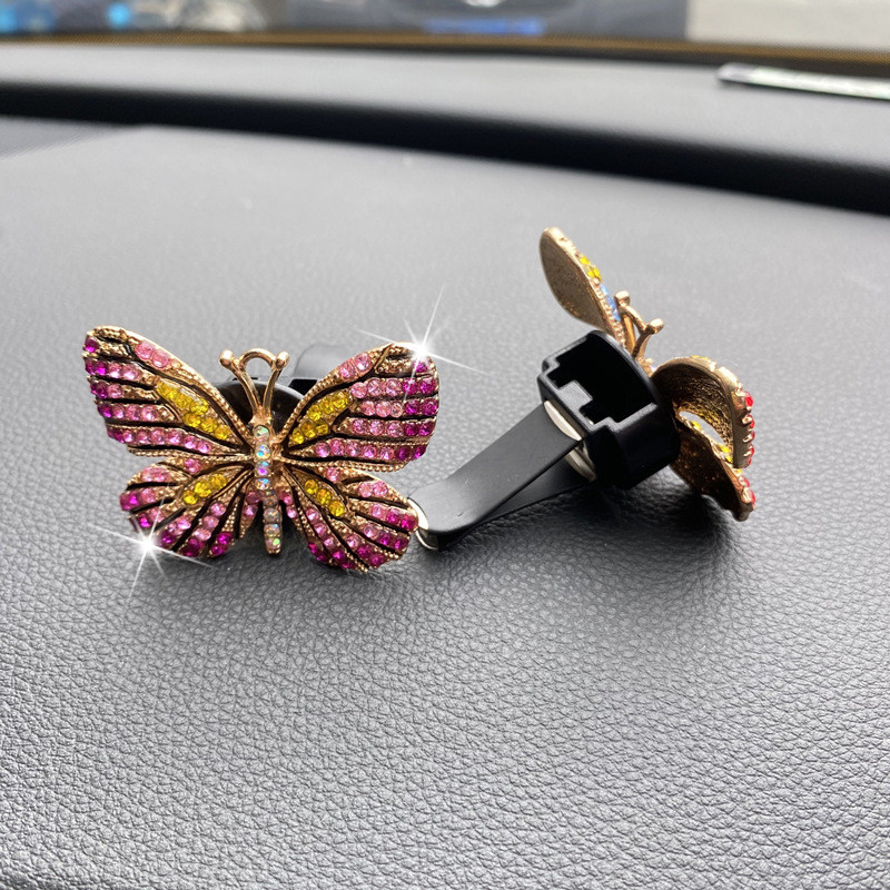 Car AirOutlet Aromaterápia Dekoráció Exquisite Color Butterfly Autóipari Parfüm Diffúzor Dísz Autóbelső Termékek Ajándékok