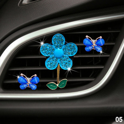 Accesorii noi pentru mașini cu flori pentru fete Cadouri Clip pentru aerisire Difuzor de arome pentru mașină Aromă în odorizant auto Ornamente Decor auto pentru interior