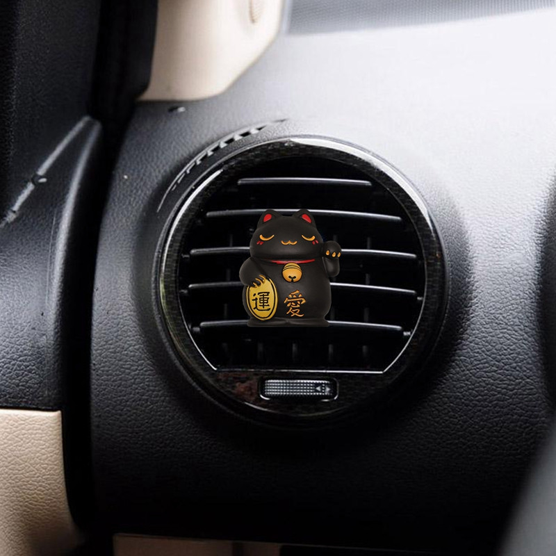 Lucky Cat autós légfrissítő illat diffúzor gyanta Art autós klíma Kivezető szellőző illatkapocs Auto belső kiegészítők