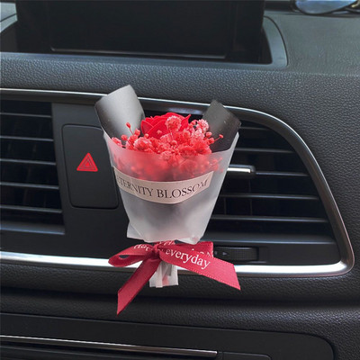 Uus lillekimp autode sisekujundus, auto parfüümiklambrid, kaunistused autos, aroomihajuti, kuivatatud lilled, autotarvikud, tüdrukud