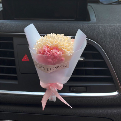 Uus lillekimp autode sisekujundus, auto parfüümiklambrid, kaunistused autos, aroomihajuti, kuivatatud lilled, autotarvikud, tüdrukud