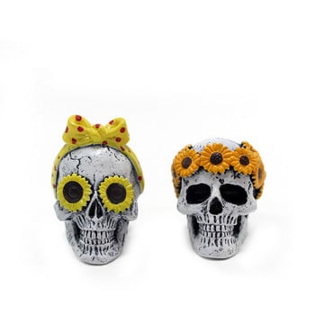 2 τεμ. Κλιπ αεραγωγού αυτοκινήτου Charms Resin Vacation Skull Shape Car Κλιπ αποσμητικό αέρα αυτοκινήτου με Tablet Aromatherapy 12,5*10,5*6cm 2023