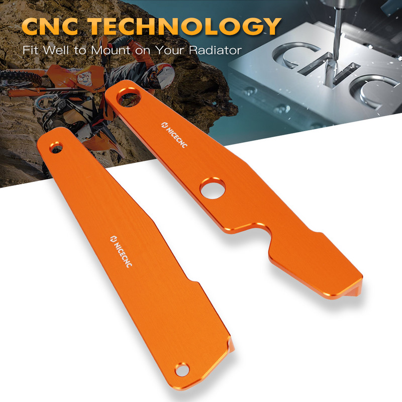 NiceCNC skirtas KTM EXC EXCF XC XCF XCW TPI 6D 125 250 300 350 400 450 500 2017-2022 2023 12 V elektrinio radiatoriaus aušinimo ventiliatoriaus laikiklis