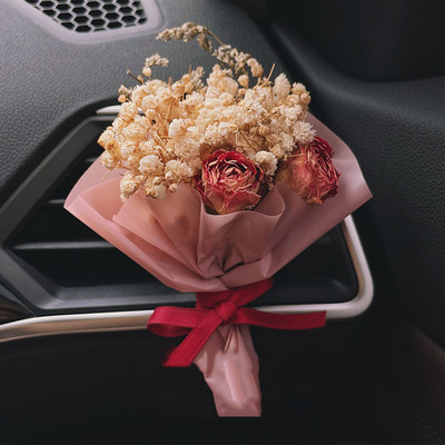 Parfum de flori uscate pentru mașină, parfum creativ pentru interiorul mașinii, aer condiționat, priză de aer, decorațiuni pentru festival, cadou bricolaj, recuzită pentru fotografiere