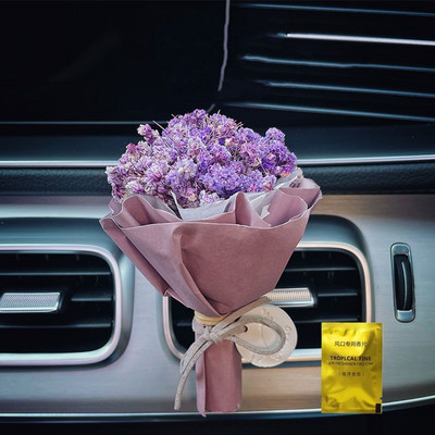Parfum de flori uscate pentru mașină, parfum creativ pentru interiorul mașinii, aer condiționat, priză de aer, decorațiuni pentru festival, cadou bricolaj, recuzită pentru fotografiere
