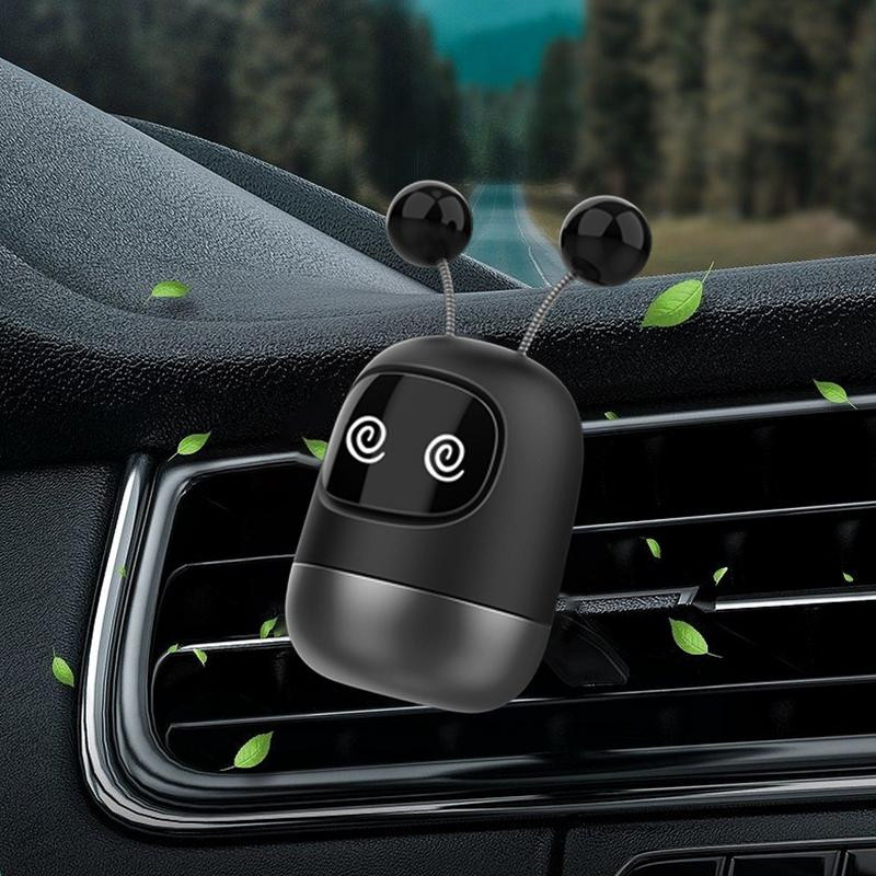 Cleme de aerisire Odorizant de aromă Tablete de aromă Difuzor de mașină Odorizant drăguț pentru mașină Mini robot Odorizante de aer auto cu 3 parfum solid