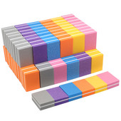 50 buc Mini Burete pentru unghii Pila pentru unghii Bloc de șlefuire Slefuit Unelte profesionale pentru unghii Pilă mică pedichiură cu două fețe Manichiură