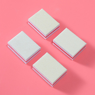 Lot de 50 bucăți, mini blocuri de fișiere cu două părți, cu burete colorat, lac de unghii, benzi tampon de șlefuire, modificare cub de fasole