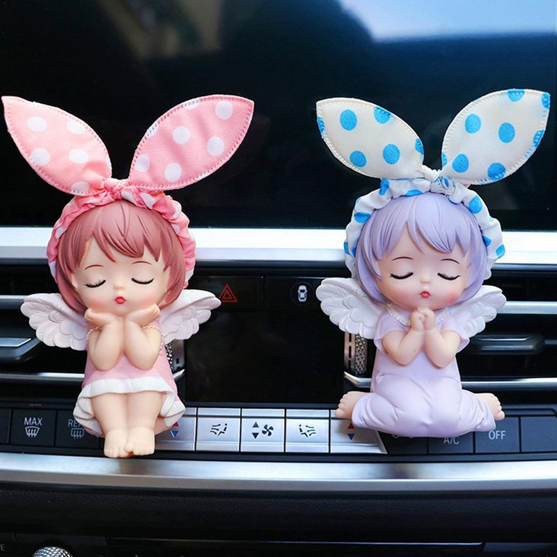 Clip de parfum pentru mașină Odorizant pentru aerisire automată Parfum de desene animate Parfum solid Comerț cu ridicata Cute Angel Doll Accesorii pentru automobile Fată