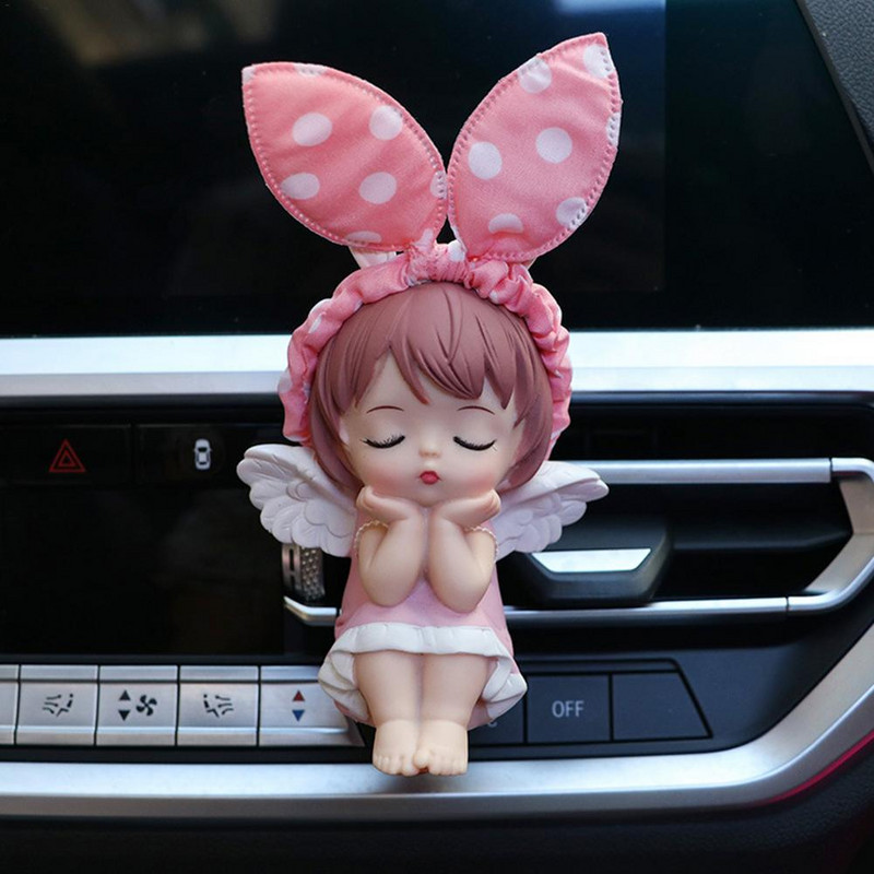Clip de parfum pentru mașină Odorizant pentru aerisire automată Parfum de desene animate Parfum solid Comerț cu ridicata Cute Angel Doll Accesorii pentru automobile Fată