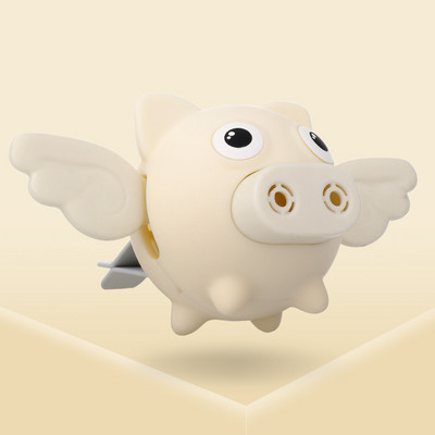 Odorizant auto Aripi tremurătoare drăguțe Păpușă de porc Clip de parfum Difuzor de aromă Ventilare automată Balsam solid Miros de parfum Purificator de aer Cadou