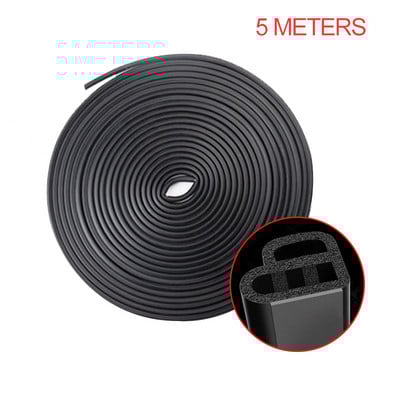 Λαστιχένια λωρίδα στεγανοποίησης πόρτας αυτοκινήτου τύπου L διπλής στρώσης Αυτοκόλλητα στεγανοποίησης θορύβου μόνωση καιρού λουρίδα αυτοκινήτου Εσωτερικά αξεσουάρ