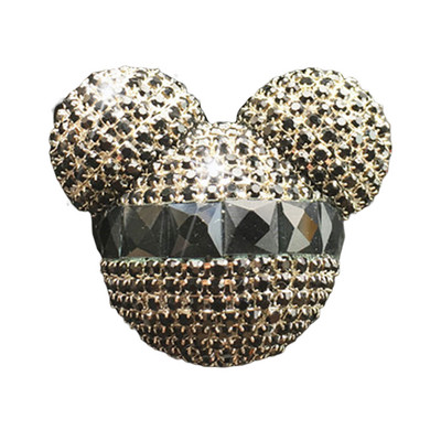 Agrafe pentru aerisire masina Charm Clip pentru iesire aer conditionat masina Urs cu strass Decorare interioara masina Difuzor de arome auto Au