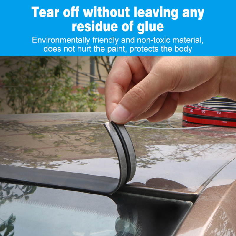 Garnitură auto Garnitură T pentru parbriz față ferestrei, bandă izolatoare fonică impermeabilă și rezistentă la praf pentru ușa din spate a luminatorului