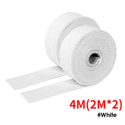 Rola Fibră de sticlă scut termic pentru eșapament motocicletă bandă termică țeavă antet bandă de înveliș termic țeavă de protecție termică izolație