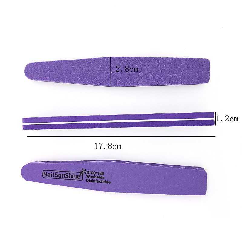 60 buc/lot pile de unghii cu două fețe buff 100/180 granulație burete soare bloc tampon pentru unghii pentru poloneză cu gel UV pentru unghii instrument DIY pentru arta unghiilor