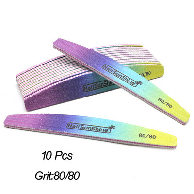 3/5/10 DB Rainbow körömreszelő puffer körömápoláshoz 80/100/150/180/240 Limas Tool Supplies Professzionális erős vastag csiszolóreszelő