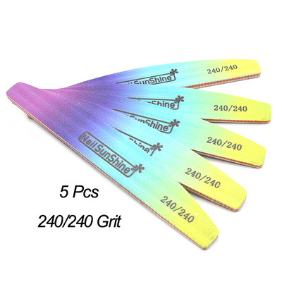 3/5/10 DB Rainbow körömreszelő puffer körömápoláshoz 80/100/150/180/240 Limas Tool Supplies Professzionális erős vastag csiszolóreszelő