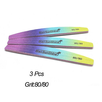 3/5/10 DB Rainbow körömreszelő puffer körömápoláshoz 80/100/150/180/240 Limas Tool Supplies Professzionális erős vastag csiszolóreszelő