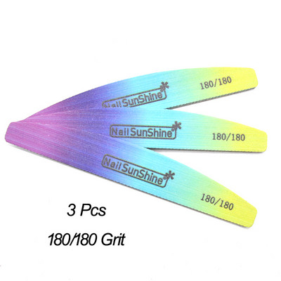 3/5/10 DB Rainbow körömreszelő puffer körömápoláshoz 80/100/150/180/240 Limas Tool Supplies Professzionális erős vastag csiszolóreszelő