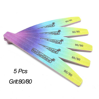 3/5/10 DB Rainbow körömreszelő puffer körömápoláshoz 80/100/150/180/240 Limas Tool Supplies Professzionális erős vastag csiszolóreszelő