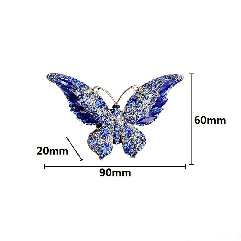 Accesorii pentru mașini Bling Cadouri pentru fete Fluture cu diamant Decorare auto Parfum interior Clip de ventilație pentru mașină Ornamente pentru mașini de lux Cool