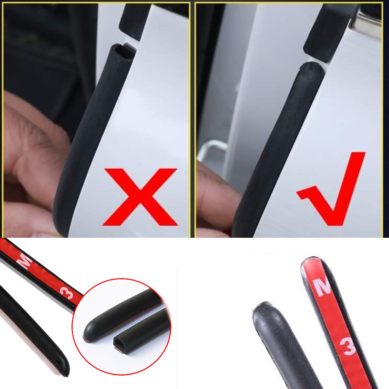 2 KOM Gumena brtvena traka za vrata automobila Gumena guma za brtvljenje vrata automobila za zaštitu B stupa Brtvilo za brtvljenje za automobile