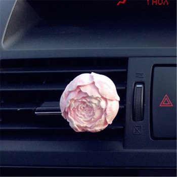 Δημιουργικό δώρο Peony Flower Automobile Vent Perfume Car Aromatherapy Διάχυτος γύψος Αποσμητικό αυτοκινήτου Ηλίανθος Αξεσουάρ αυτοκινήτου